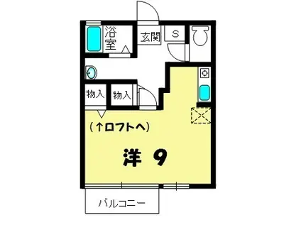 エポワール(1K/2階)の間取り写真