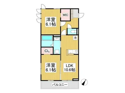 LUMIERE 33(2LDK/2階)の間取り写真