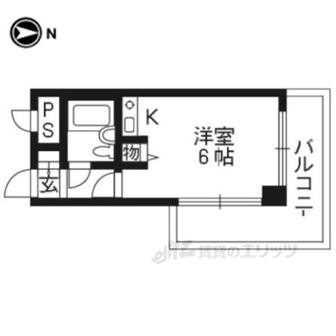 Mプラザ津田駅前(1K/5階)の間取り写真