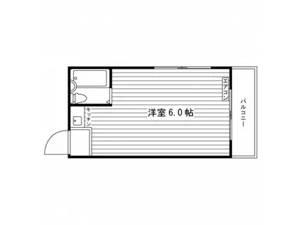 牧野マンション(ワンルーム/3階)の間取り写真