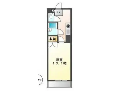 レジデンス新栄(1K/9階)の間取り写真