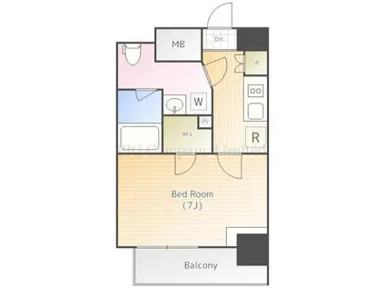 エスレジデンス新御徒町イースト(1K/3階)の間取り写真