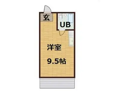 メゾンダイケー(ワンルーム/4階)の間取り写真