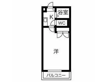 パレス名四十一屋(1K/2階)の間取り写真
