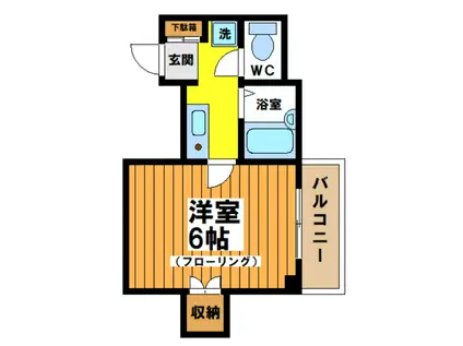 中島ビル(1K/3階)の間取り写真