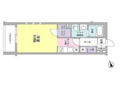 プレジオ桜丘(1K/3階)の間取り写真