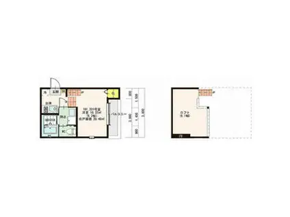 レゼルバ(1K/1階)の間取り写真