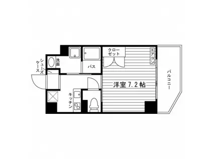 サン・ベルヴィル上小阪(1K/4階)の間取り写真