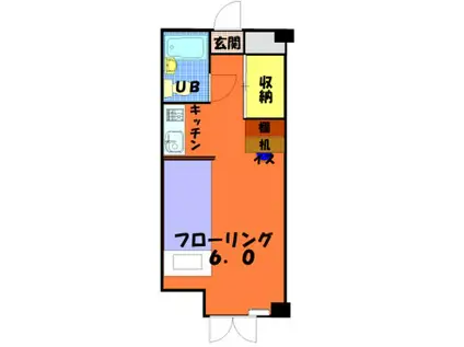 アトレ北目町(ワンルーム/2階)の間取り写真