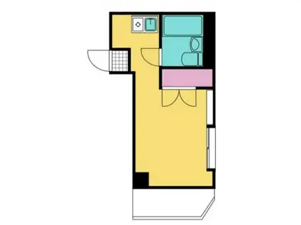 ヒルズ砧(ワンルーム/3階)の間取り写真