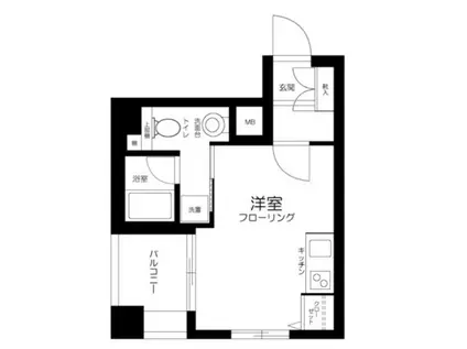 SIN-CITY両国弐番館(ワンルーム/4階)の間取り写真