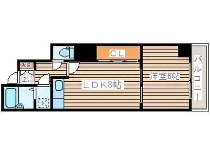 キャピタル 小田原(1LDK/5階)の間取り写真