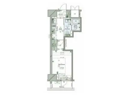 コンシェリア東京入谷ステーションフロント(1K/6階)の間取り写真
