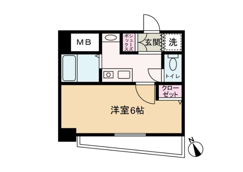 エスリード東梅田(1K/3階)の間取り写真