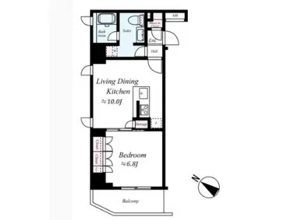 CASASPRENDIDO小石川(1LDK/2階)の間取り写真