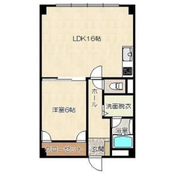リヴェール杉並(1LDK/1階)の間取り写真