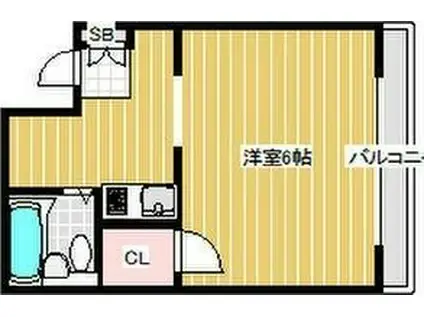 プレアール都島高倉(1K/4階)の間取り写真