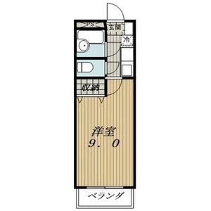 パレスアオイII(1K/2階)の間取り写真
