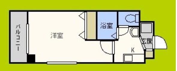Mプラザ長堀(1K/4階)の間取り写真