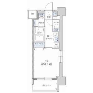 レジデンス東別院スクエアII(1K/9階)の間取り写真