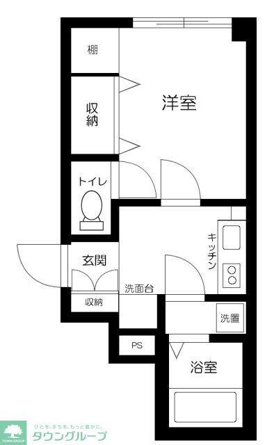 L IDEAL成増II(1K/1階)の間取り写真