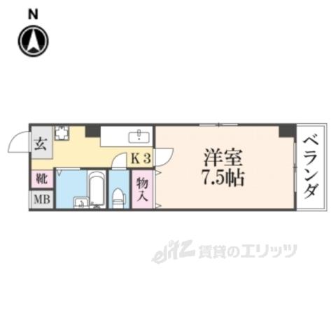 ABCFIRST(1K/2階)の間取り写真