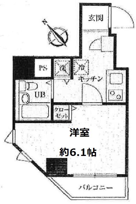 ガラ・ステージ銀座東(1K/10階)の間取り写真