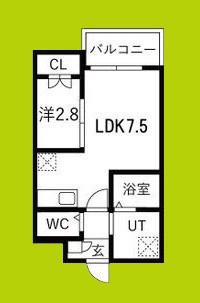 賑町シーエム・ディス(1LDK/3階)の間取り写真