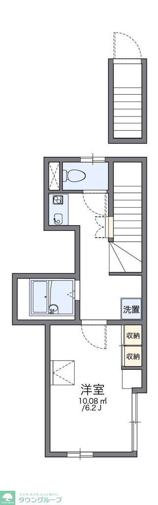 レオパレスマーガレット(1K/2階)の間取り写真