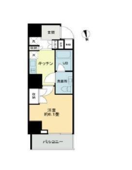 VIOR文京関口(1K/4階)の間取り写真