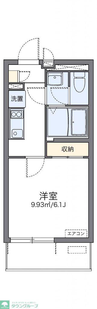レオネクストファーストワイズ(1K/3階)の間取り写真