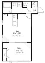 モン エトワール(1LDK/1階)の間取り写真