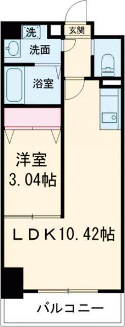 リアライズ堺宿院(1LDK/3階)の間取り写真