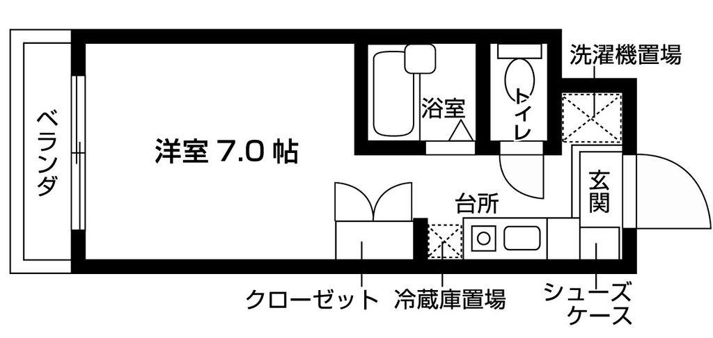 MS CUBE(1K/3階)の間取り写真