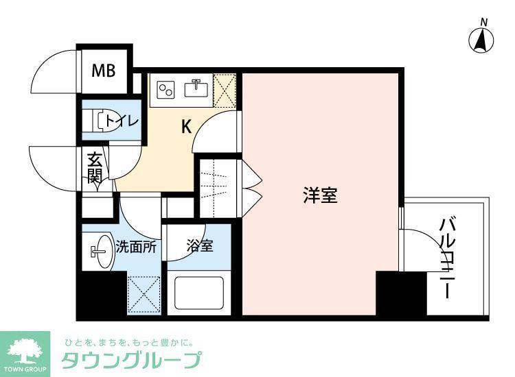 アビタ住吉(1K/8階)の間取り写真