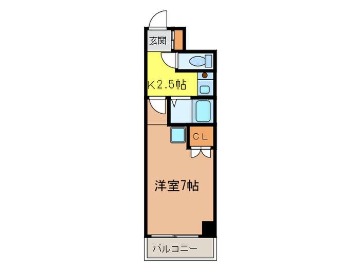 アスパ小石川(1K/1階)の間取り写真