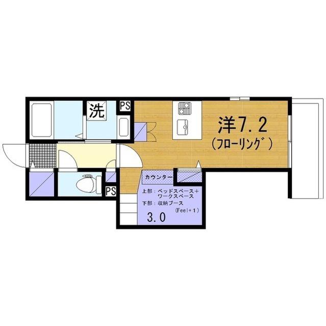 SERENO(ワンルーム/3階)の間取り写真