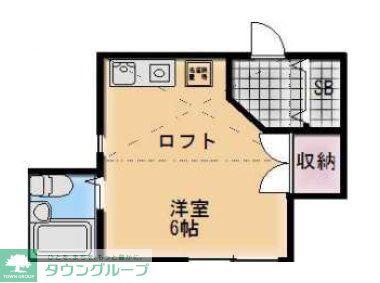 コーポヴィオレ(ワンルーム/1階)の間取り写真