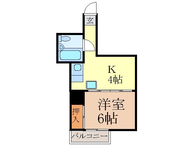 ドゥーライフ千種(1K/5階)の間取り写真