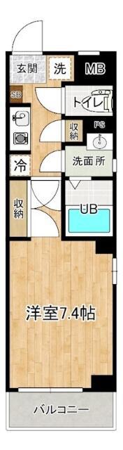 REDEAL KANAMACHII(1K/3階)の間取り写真