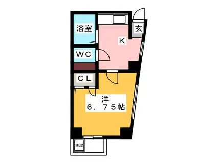 アメニティ(1K/3階)の間取り写真