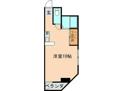 ロワール本郷(1K/3階)の間取り写真