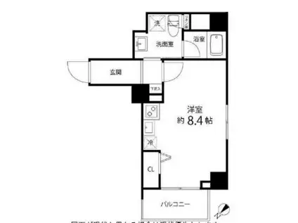 ハイリーフ上野(ワンルーム/3階)の間取り写真
