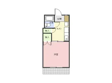 GMTCOM(1K/1階)の間取り写真