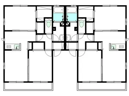 ネクステージ山東I(2LDK/1階)の間取り写真