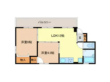 CHAMBORD長久手(2LDK/3階)の間取り写真