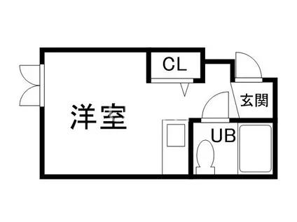 ベレーザ祇園東(ワンルーム/3階)の間取り写真