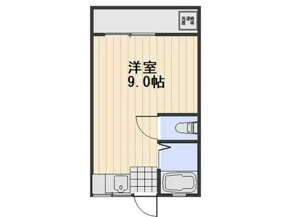 チェルシー青江東(ワンルーム/4階)の間取り写真