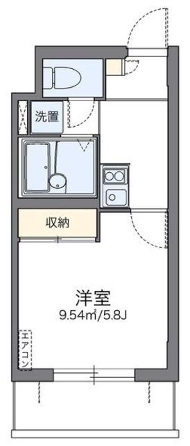 レオパレスアザレア(1K/3階)の間取り写真