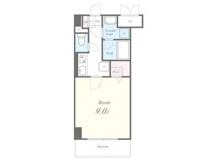 ラ・ビィNAKAZEN(1K/5階)の間取り写真